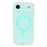 For iPhone Air Case Little Heart Pattern TPU + PC Protective Phone Cover Compatible with MagSafe - Blue - 3