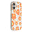 For iPhone 16 Case Compatible with MagSafe Floral Pattern TPU PC Phone Back Cover - Orange - 1