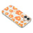 For iPhone 16 Case Compatible with MagSafe Floral Pattern TPU PC Phone Back Cover - Orange - 5