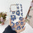 For iPhone 17 Pro Case Compatible with MagSafe Floral Pattern TPU PC Phone Back Cover - Orange - 4