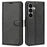For Samsung Galaxy S26 Case Litchi Texture Shockproof Leather Wallet Phone Cover -  Black - 2