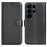 For Samsung Galaxy S26 Ultra Case Litchi Texture Shockproof Leather Wallet Phone Cover - Black - 1