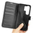 For Samsung Galaxy S26 Ultra Case Litchi Texture Shockproof Leather Wallet Phone Cover - Black - 5