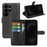 For Samsung Galaxy S26 Ultra Case Litchi Texture Shockproof Leather Wallet Phone Cover - Black - 6