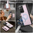 JEEHOOD For Samsung Galaxy S21 Ultra 5G Case  J12 Magnetic Detachable Zipper Wallet Kickstand Leather Back Cover Magnetic Case - Pink - 6