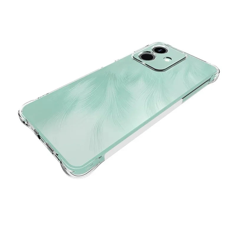 WANLONFENG For Honor Play10 4G Case  WL Series 2.0mm TPU Phone Cover with Tempered Glass Film - Transparent - 4