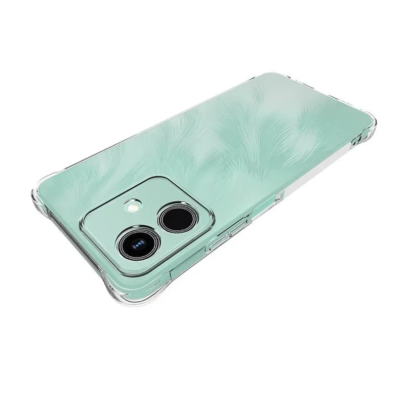 WANLONFENG For Honor Play10 4G Case  WL Series 2.0mm TPU Phone Cover with Tempered Glass Film - Transparent - 5