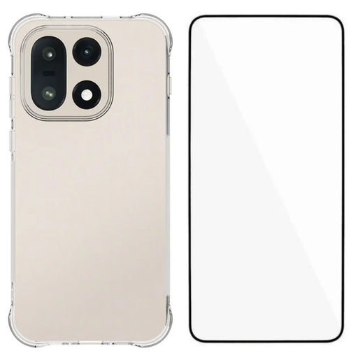 WANLONFENG For OnePlus 15 5G Case  WL Series 2.0mm TPU Phone Cover with Tempered Glass Film - Transparent - 1