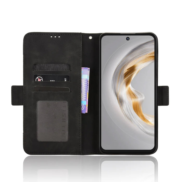 For Oukitel C69 Leather Case Phone Wallet Cover with Multiple Card Slots - Black - 5