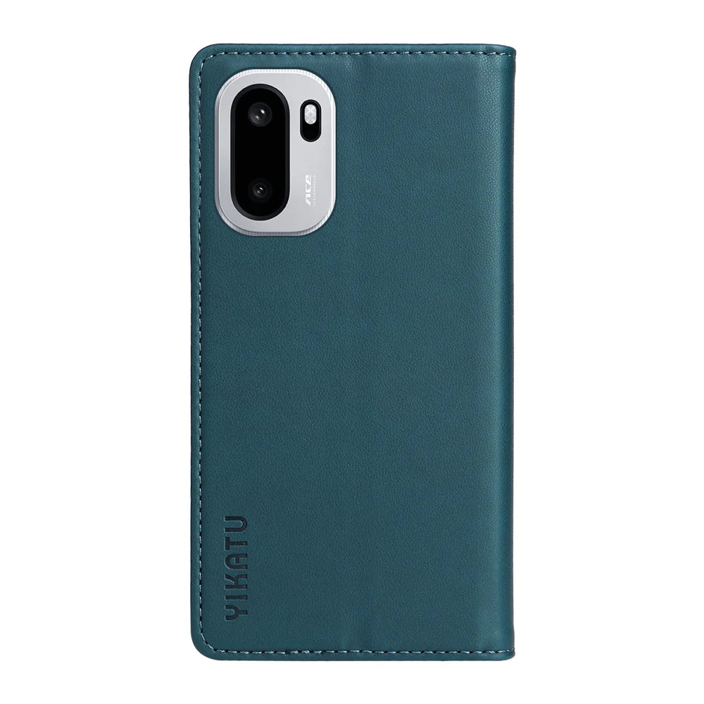 YIKATU For OnePlus 15R 5G / Ace 6T 5G / Ace 6 5G Phone Cases  Magnetic Closure PU Leather Mobile Cover - Green - 6