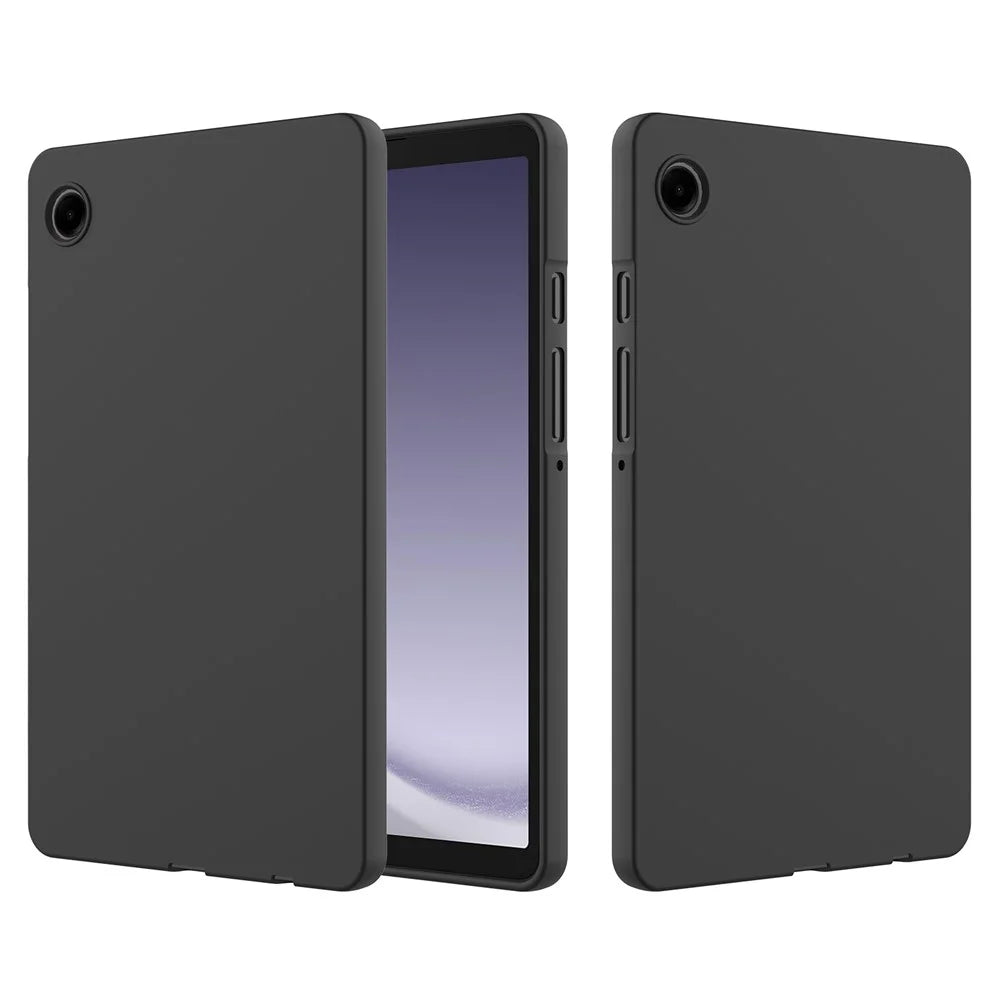 For Samsung Galaxy Tab A11 Case Liquid Silicone Anti-Scratch Tablet Cover - Black - 2