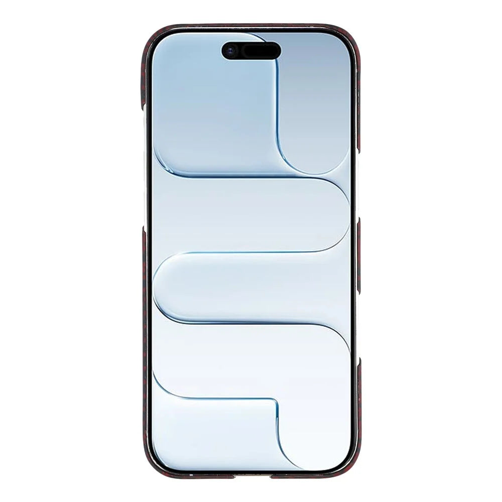 For iPhone Air Magnetic Case Camouflage Pattern Aramid Fiber Phone Cover with Metal Lens Frame - 2