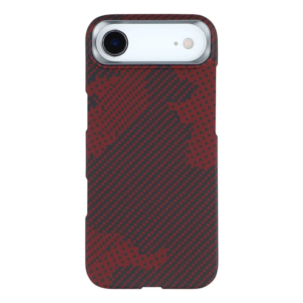 For iPhone Air Magnetic Case Camouflage Pattern Aramid Fiber Phone Cover with Metal Lens Frame - 3