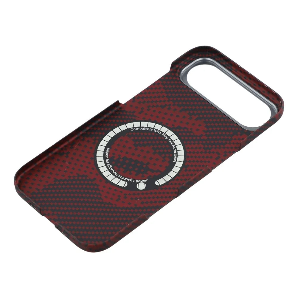 For iPhone Air Magnetic Case Camouflage Pattern Aramid Fiber Phone Cover with Metal Lens Frame - 6