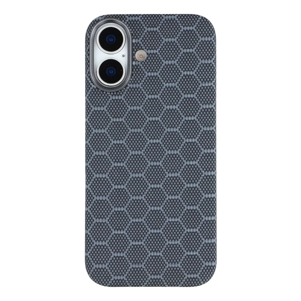 For iPhone 17 Magnetic Case Honeycomb Texture Aramid Fiber Phone Cover - 3