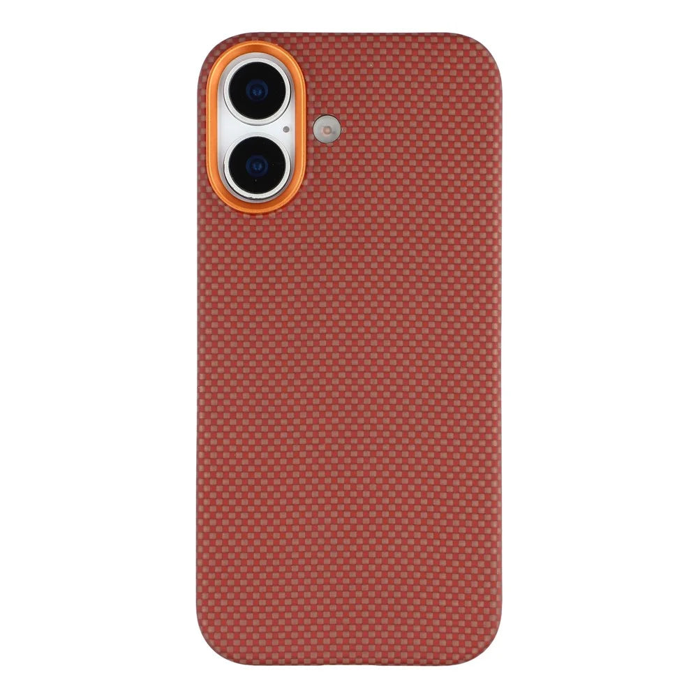 For iPhone 17 Magnetic Case Aramid Fiber Phone Cover with Metal Lens Frame - 3