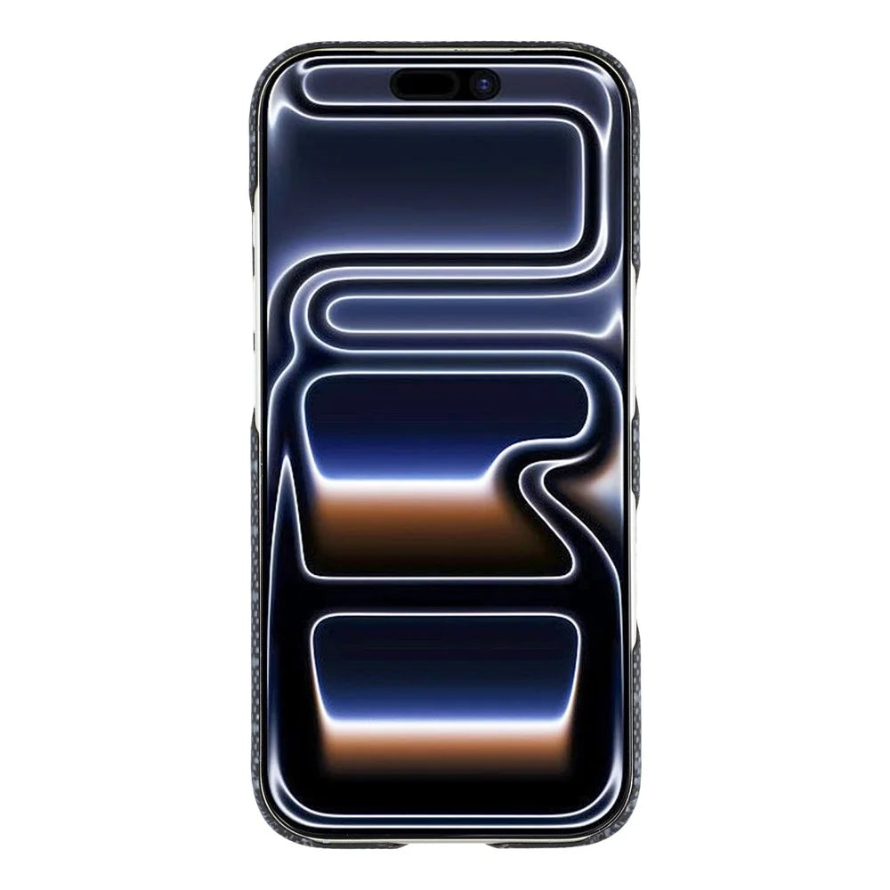 For iPhone 17 Pro Max Magnetic Case Honeycomb Texture Aramid Fiber Phone Cover - 2