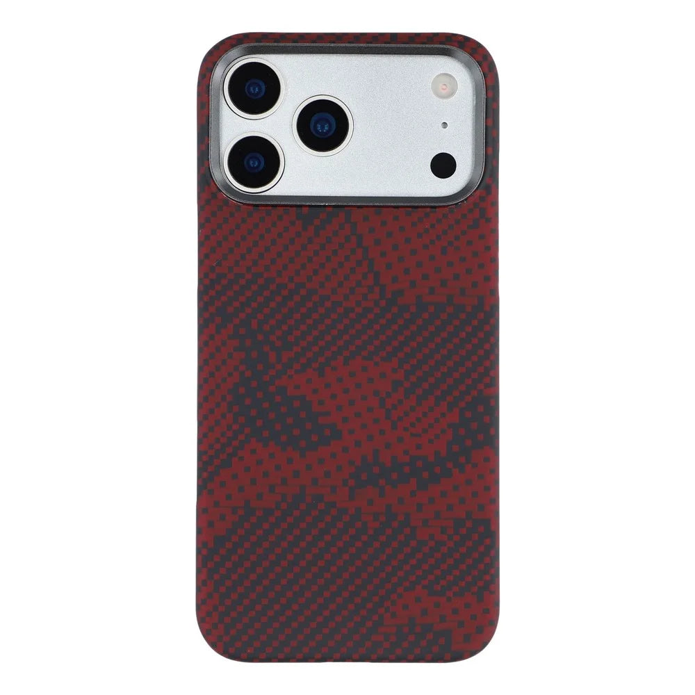 For iPhone 17 Pro Max Magnetic Case Camouflage Pattern Aramid Fiber Phone Cover with Metal Lens Frame - 3