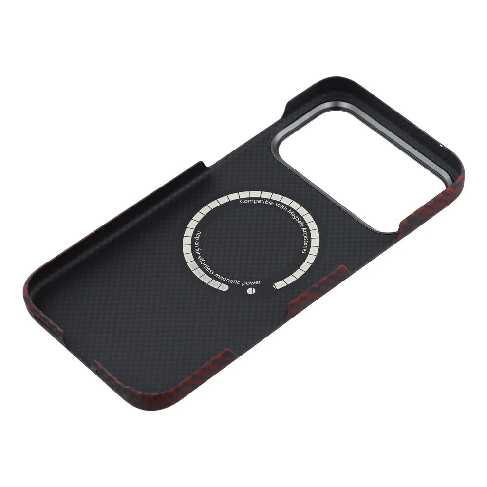 For iPhone 17 Pro Max Magnetic Case Camouflage Pattern Aramid Fiber Phone Cover with Metal Lens Frame - 6