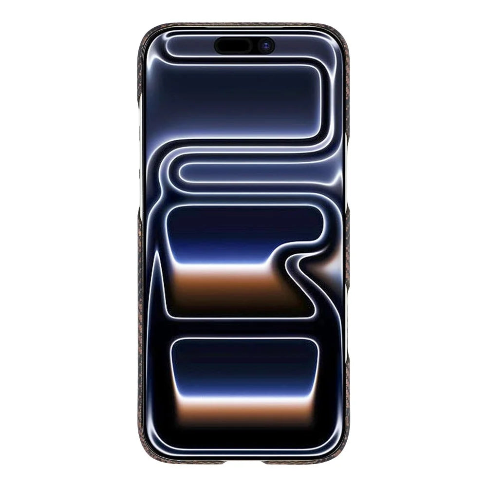 For iPhone 17 Pro Case Square Grid Pattern Aramid Fiber Phone Cover Compatible with MagSafe - 2