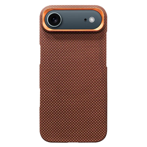 For iPhone Air Magnetic Case Aramid Fiber Phone Cover with Metal Lens Frame - 1