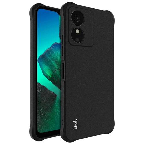 IMAK TPU Case for HMD Key 4G / Aura 2 / Arc 4G Airbag Shockproof Protection Phone Cover - Matte Black - 1