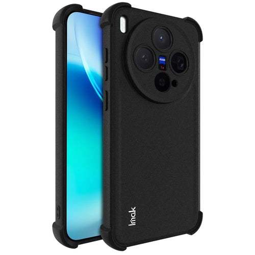 IMAK For vivo X300 5G Case TPU Phone Cover Airbag Shockproof Protection - Matte Black - 1