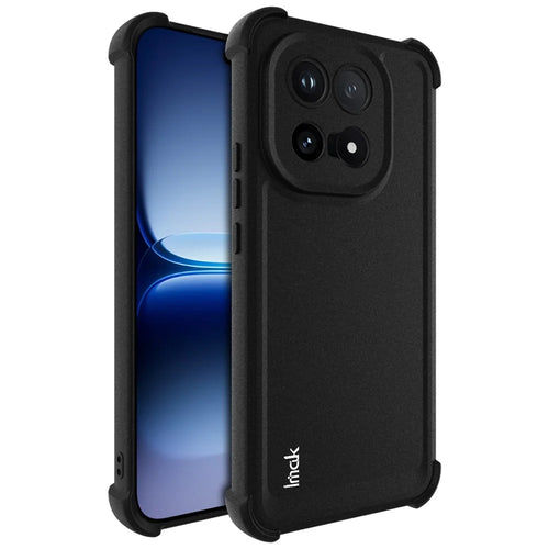 IMAK For vivo iQOO 15 5G Case TPU Phone Cover Airbag Shockproof Protection - Matte Black - 1