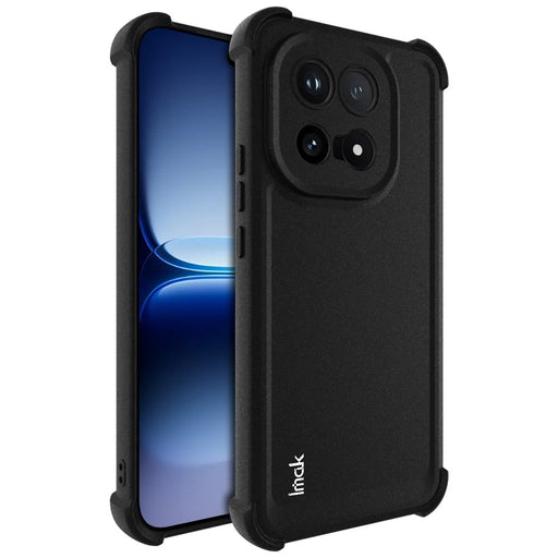 IMAK For vivo iQOO 15 5G Case TPU Phone Cover Airbag Shockproof Protection - Matte Black - 1
