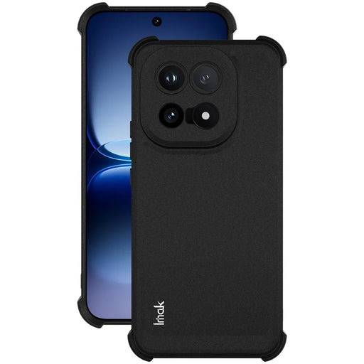 IMAK For vivo iQOO 15 5G Case TPU Phone Cover Airbag Shockproof Protection - Matte Black - 2