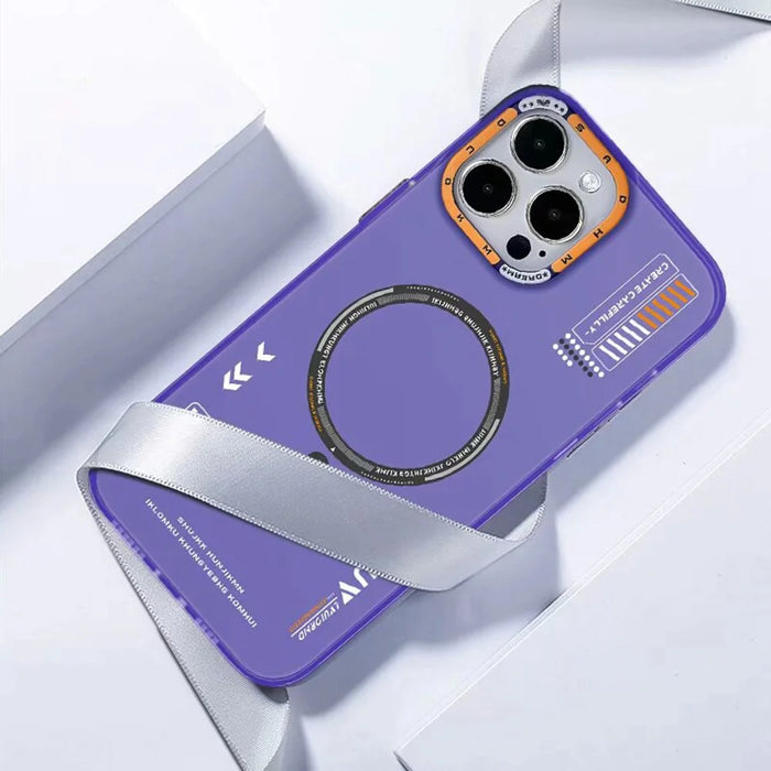 PAIKA M1 Series For iPhone 16 Pro Max Case Compatible with MagSafe Matte PC + TPU Phone Cover - Titanium Grey - 4
