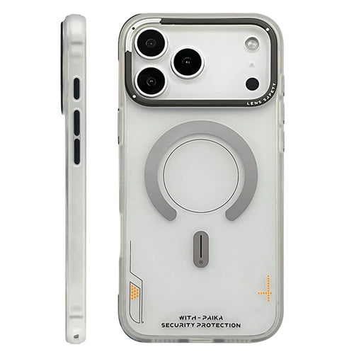 PAIKA Golden Sands Series For iPhone 17 Pro Case Compatible with MagSafe Matte PC + TPU Phone Cover - White - 1