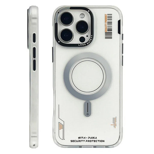 PAIKA Golden Sands Series For iPhone 16 Pro Case Compatible with MagSafe Matte PC + TPU Phone Cover - White - 1