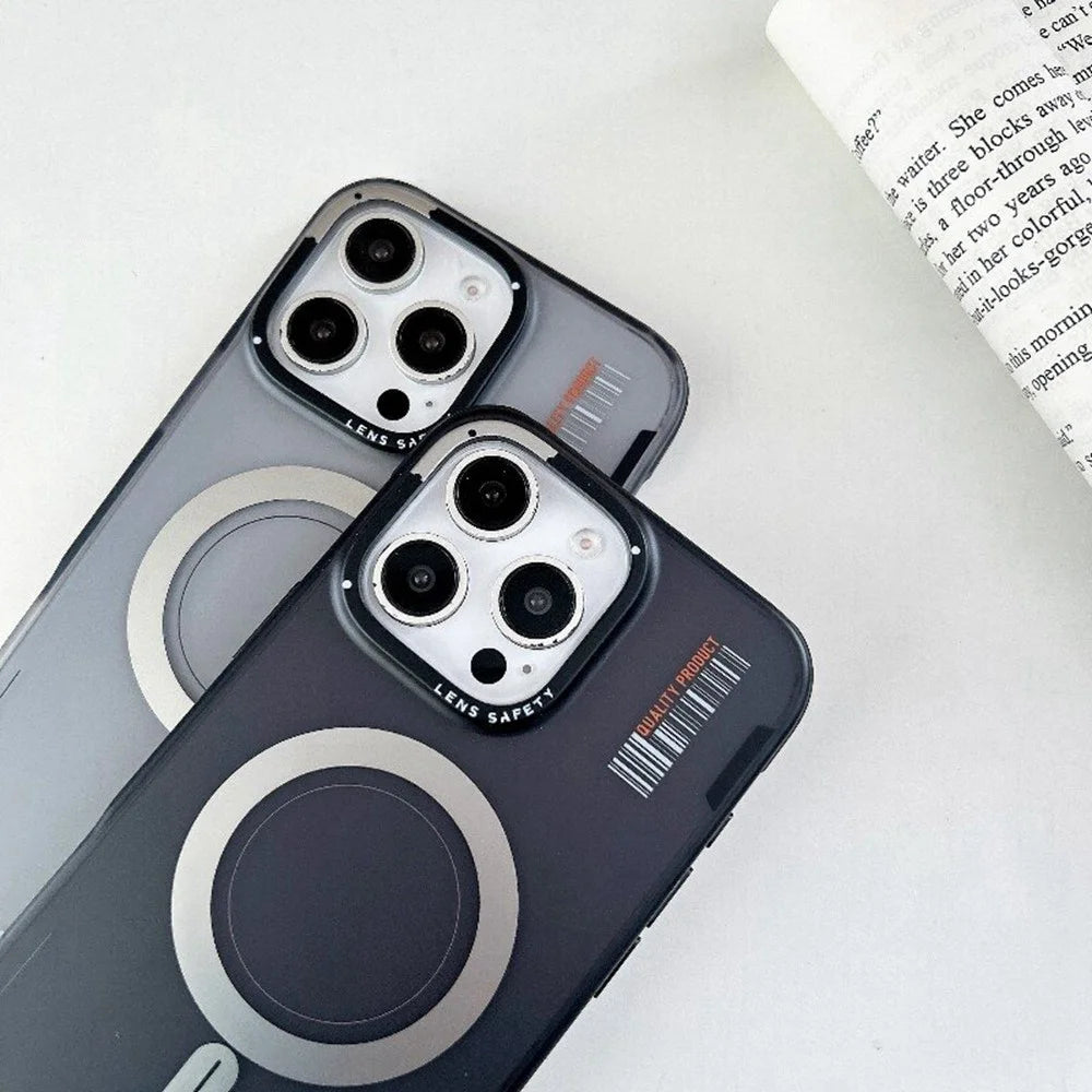 PAIKA Golden Sands Series For iPhone 16 Pro Case Compatible with MagSafe Matte PC + TPU Phone Cover - White - 6