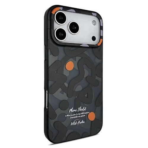 PAIKA Graffiti Series For iPhone 17 Pro Max Case Compatible with MagSafe PC + TPU Phone Cover - Black - 1
