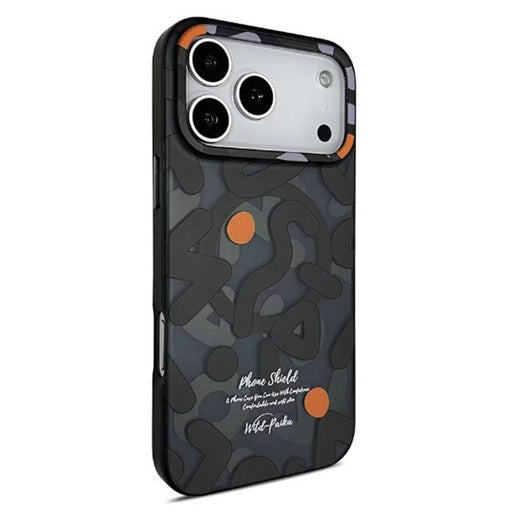 PAIKA Graffiti Series For iPhone 17 Pro Case Compatible with MagSafe PC + TPU Phone Cover - Black - 1