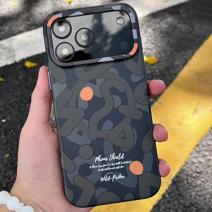 PAIKA Graffiti Series For iPhone 17 Pro Case Compatible with MagSafe PC + TPU Phone Cover - Black - 2