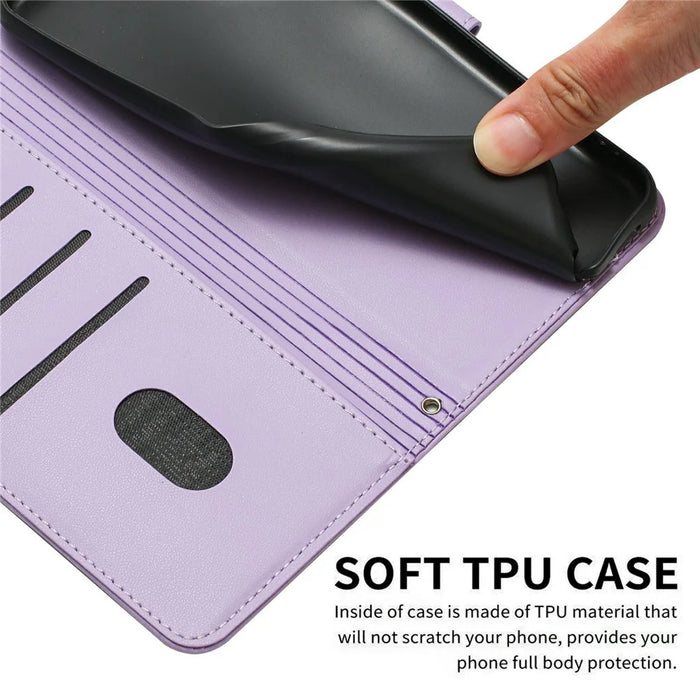 For Realme 15T 5G Wallet Case Cats Imprint Leather Phone Cover with Strap - Purple - 6