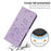 For vivo V60 Lite 5G  /  4G Wallet Case Cats Imprint Leather Phone Cover with Strap - Purple - 5