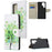 For Samsung Galaxy S23 Ultra Cross Texture PU Leather Flip Stand Wallet Case Pattern Printing Overall Coverage Cover - Green Tree - 7