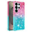 For Samsung Galaxy S26 Ultra TPU Case Gradient Quicksand Phone Back Cover - Pink+Sky Blue - 1