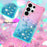 For Samsung Galaxy S26 Ultra TPU Case Gradient Quicksand Phone Back Cover - Pink+Sky Blue - 5