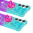 For Samsung Galaxy S26 TPU Case with Kickstand Gradiant Quicksand Shockproof Cover - Sky Blue+Purple - 4