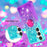 For Samsung Galaxy S26 TPU Case with Kickstand Gradiant Quicksand Shockproof Cover - Sky Blue+Purple - 5