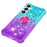 For Samsung Galaxy S26 TPU Case with Kickstand Gradiant Quicksand Shockproof Cover - Sky Blue+Purple - 6