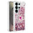 For Samsung Galaxy S26 Ultra TPU Case with Kickstand Quicksand Shockproof Cover - Rose Gold / Hearts - 1
