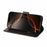 For iPhone 16 Pro Max Case Wallet Stand Magnetic Closure Calf Texture Leather Phone Cover - Black - 3