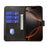 For iPhone 16 Pro Case Wallet Stand Magnetic Closure Calf Texture Leather Phone Cover - Black - 2