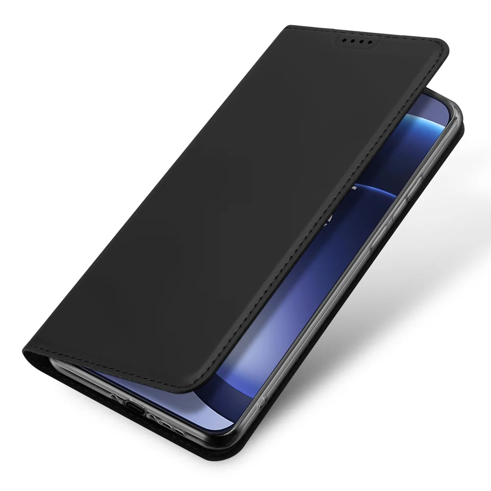 DUX DUCIS For OnePlus 15 5G Case  Skin Pro Series Leather Stand Cover Card Holder - Black - 4