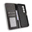 For itel A100 4G Leather Case Wallet Stand Retro Texture Phone Cover - Black - 2